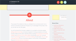 Desktop Screenshot of e-commerce101.org