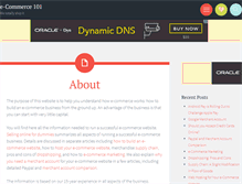 Tablet Screenshot of e-commerce101.org
